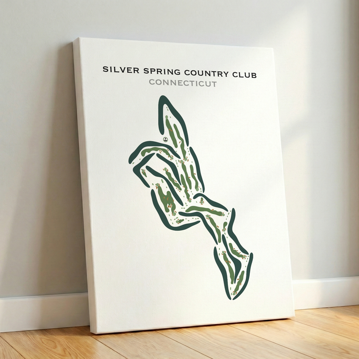 Silver Spring Country Club, Connecticut - Printed Golf Courses