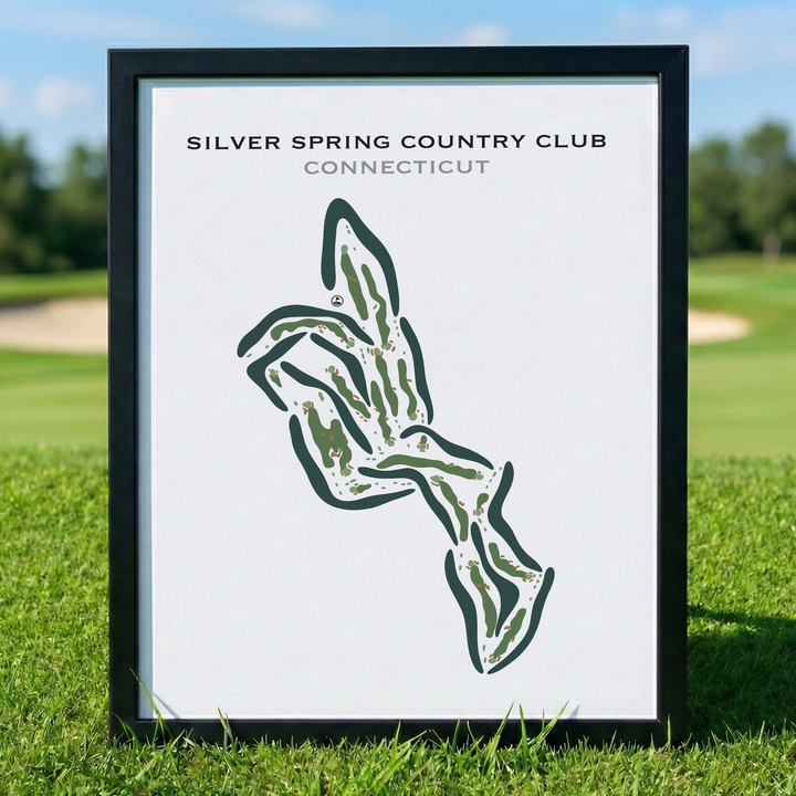 Silver Spring Country Club, Connecticut - Printed Golf Courses