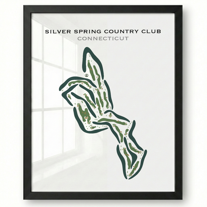 Silver Spring Country Club, Connecticut - Printed Golf Courses