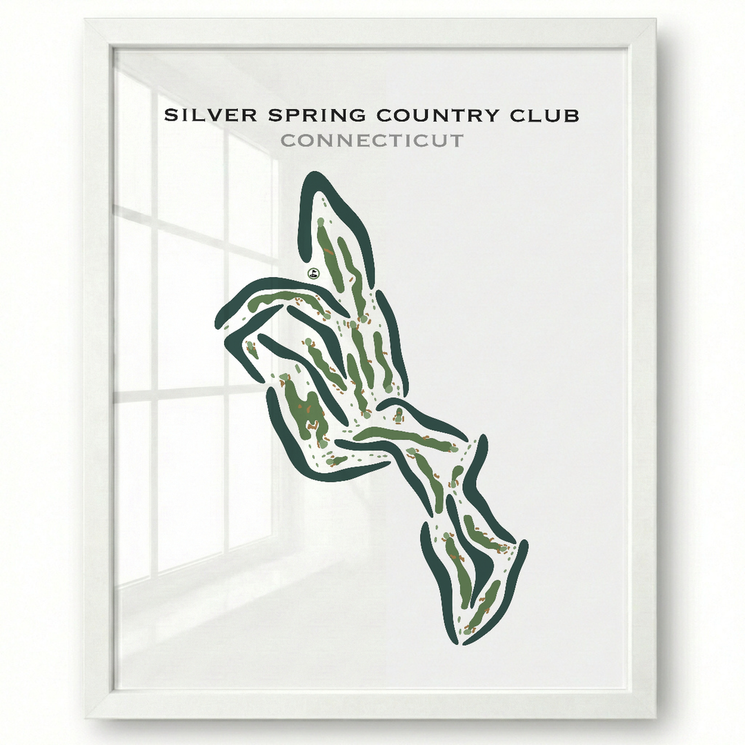 Silver Spring Country Club, Connecticut - Printed Golf Courses