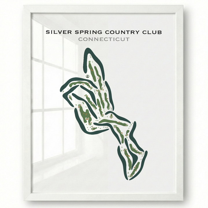 Silver Spring Country Club, Connecticut - Printed Golf Courses