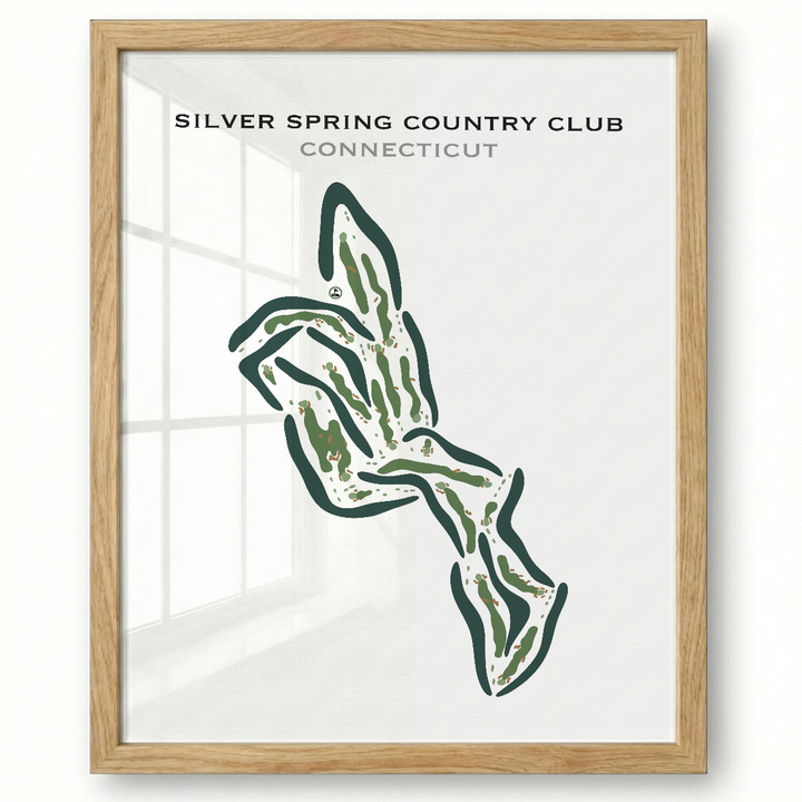 Silver Spring Country Club, Connecticut - Printed Golf Courses