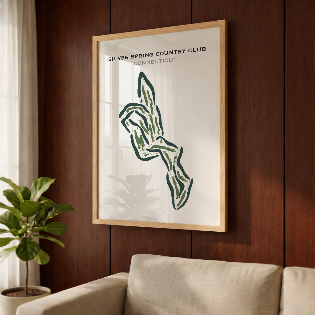 Silver Spring Country Club, Connecticut - Printed Golf Courses