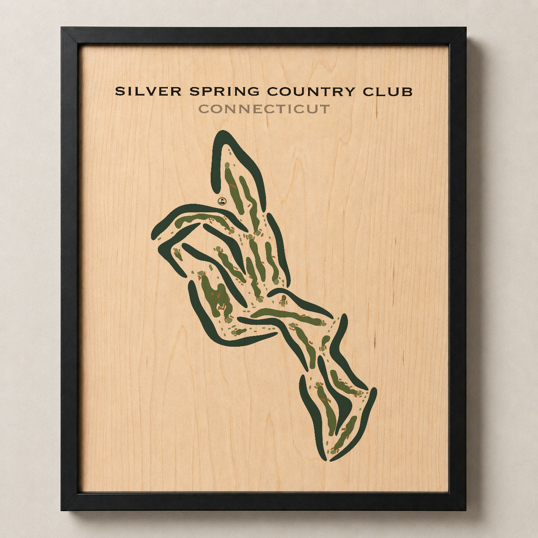 Silver Spring Country Club, Connecticut - Printed Golf Courses