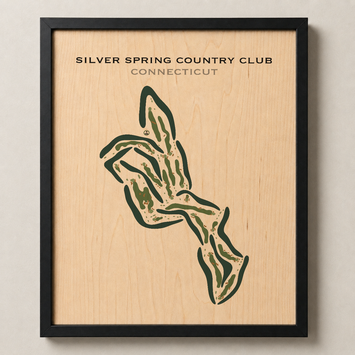 Silver Spring Country Club, Connecticut - Printed Golf Courses