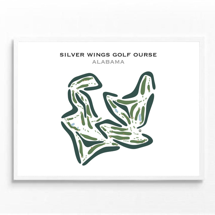 Silver Wings Golf Course, Alabama - Printed Golf Courses