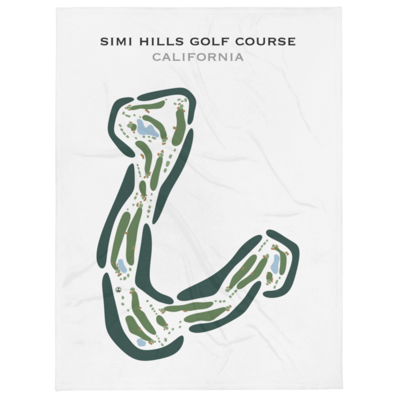 Simi Hills Golf Course, California - Printed Golf Courses