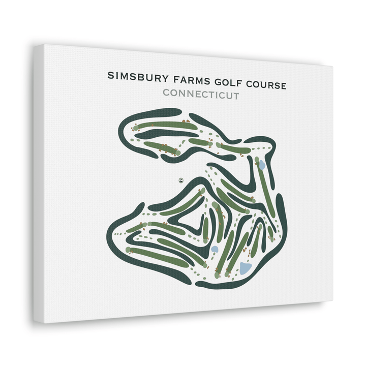 Simsbury Farms Golf Course, Connecticut - Printed Golf Courses - Golf Course Prints