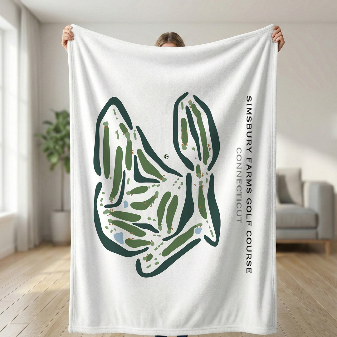 Simsbury Farms Golf Course, Connecticut - Printed Golf Courses