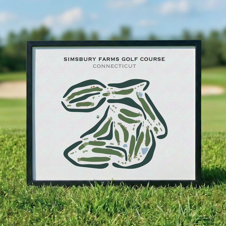 Simsbury Farms Golf Course, Connecticut - Printed Golf Courses
