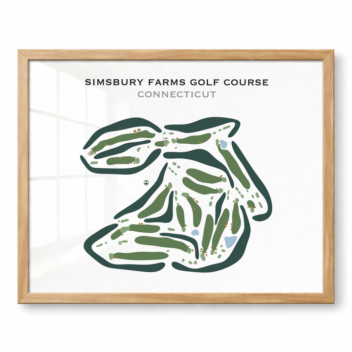 Simsbury Farms Golf Course, Connecticut - Printed Golf Courses