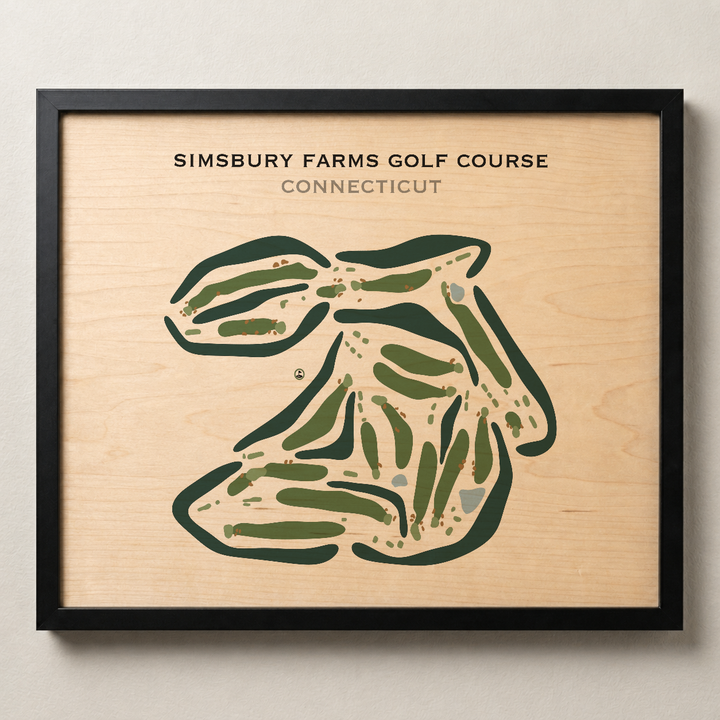 Simsbury Farms Golf Course, Connecticut - Printed Golf Courses