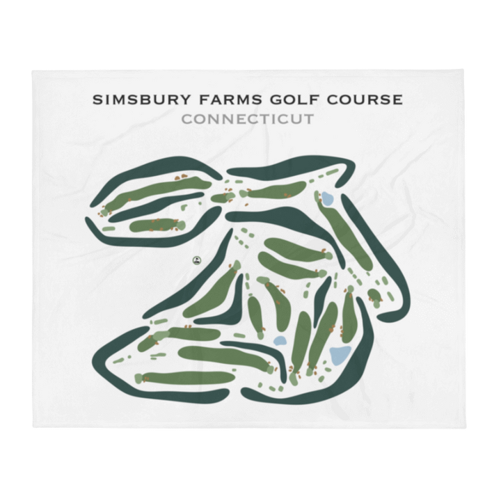 Simsbury Farms Golf Course, Connecticut - Printed Golf Courses