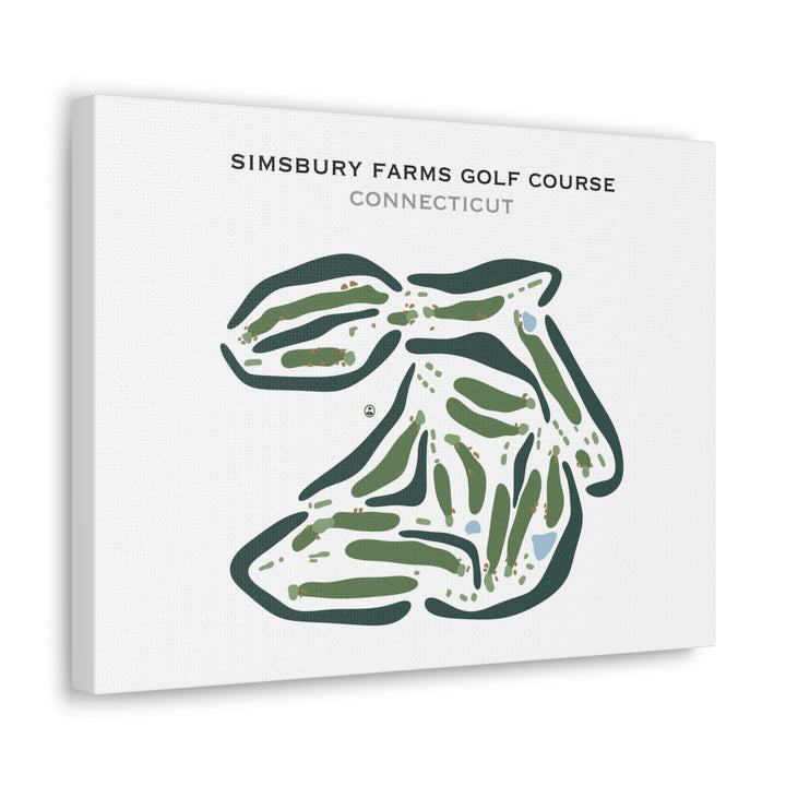 Simsbury Farms Golf Course, Connecticut - Printed Golf Courses