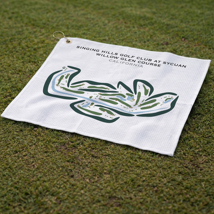Willow Glen Golf Course at Singing Hills Golf Club, California - Printed Golf Courses