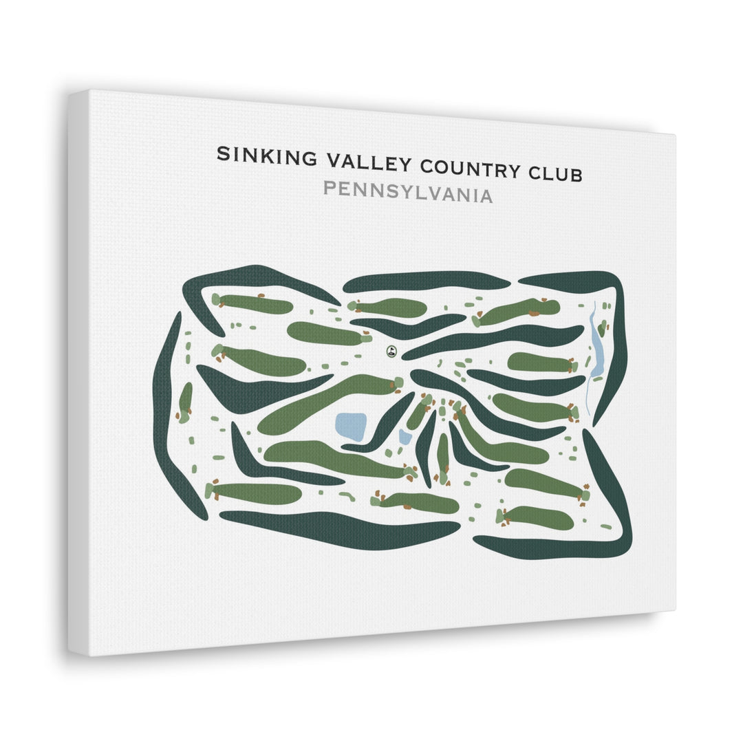 Sinking Valley Country Club, Pennsylvania - Printed Golf Courses