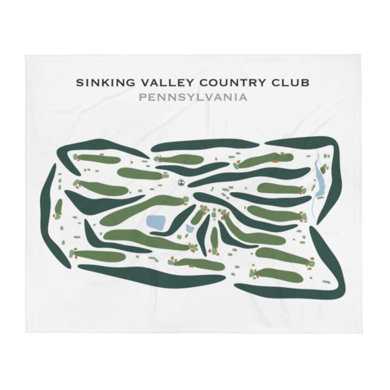 Sinking Valley Country Club, Pennsylvania - Printed Golf Courses