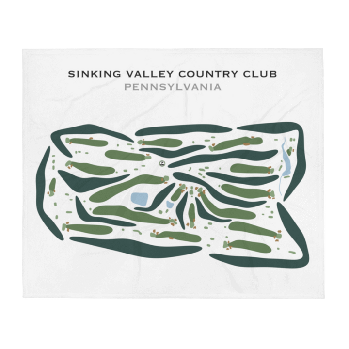 Sinking Valley Country Club, Pennsylvania - Printed Golf Courses