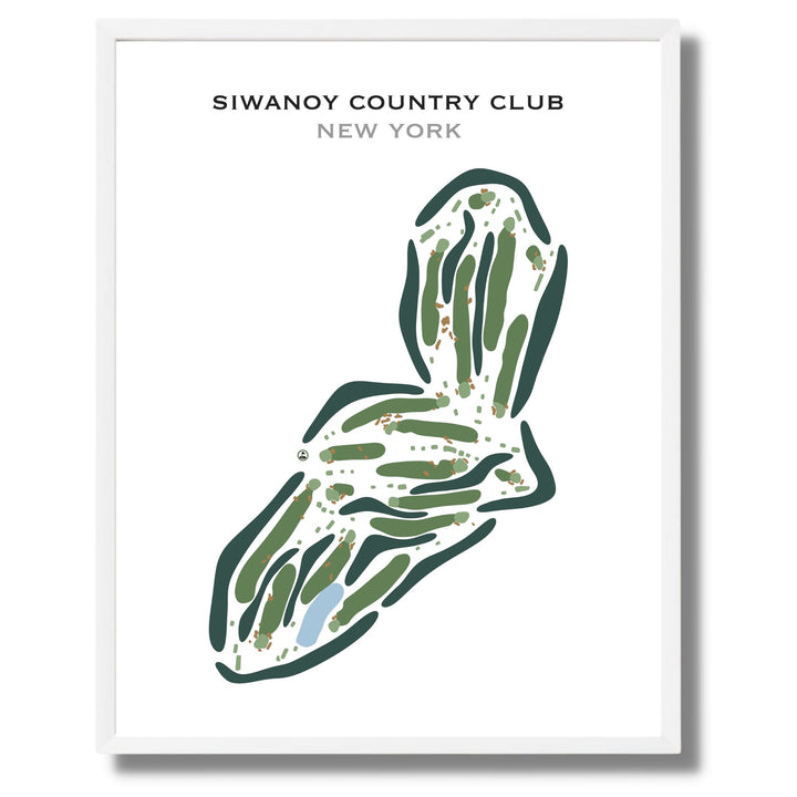 Siwanoy Country Club, New York - Printed Golf Course