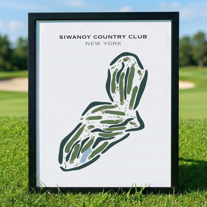Siwanoy Country Club, New York - Printed Golf Course