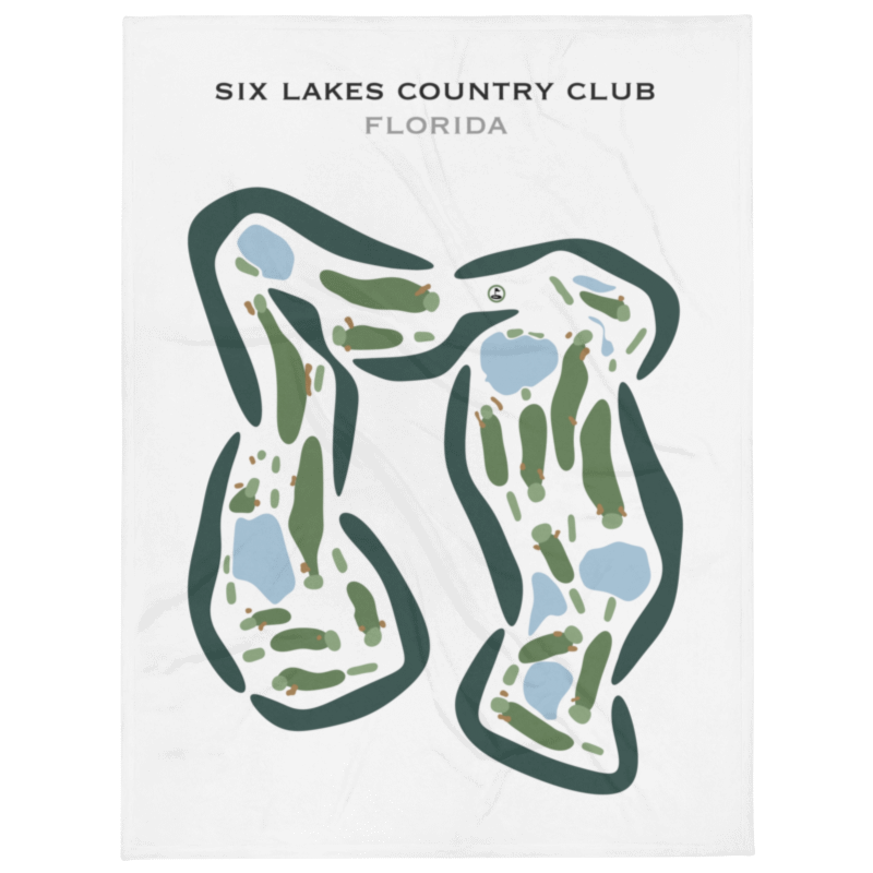 Six Lakes Country Club, Florida - Printed Golf Courses