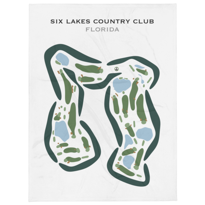 Six Lakes Country Club, Florida - Printed Golf Courses