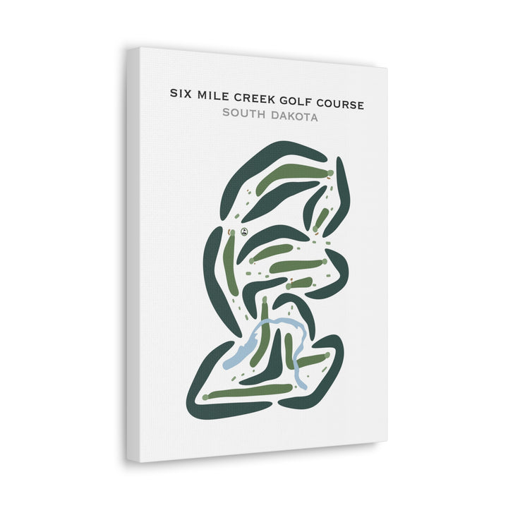 Six Mile Creek Golf Course, South Dakota - Printed Golf Courses