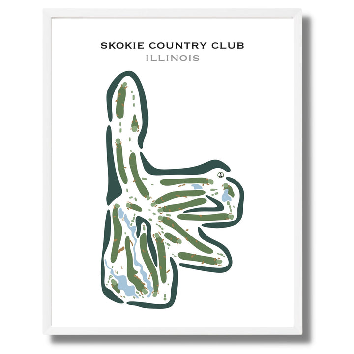 Skokie Country Club, Illinois - Printed Golf Courses