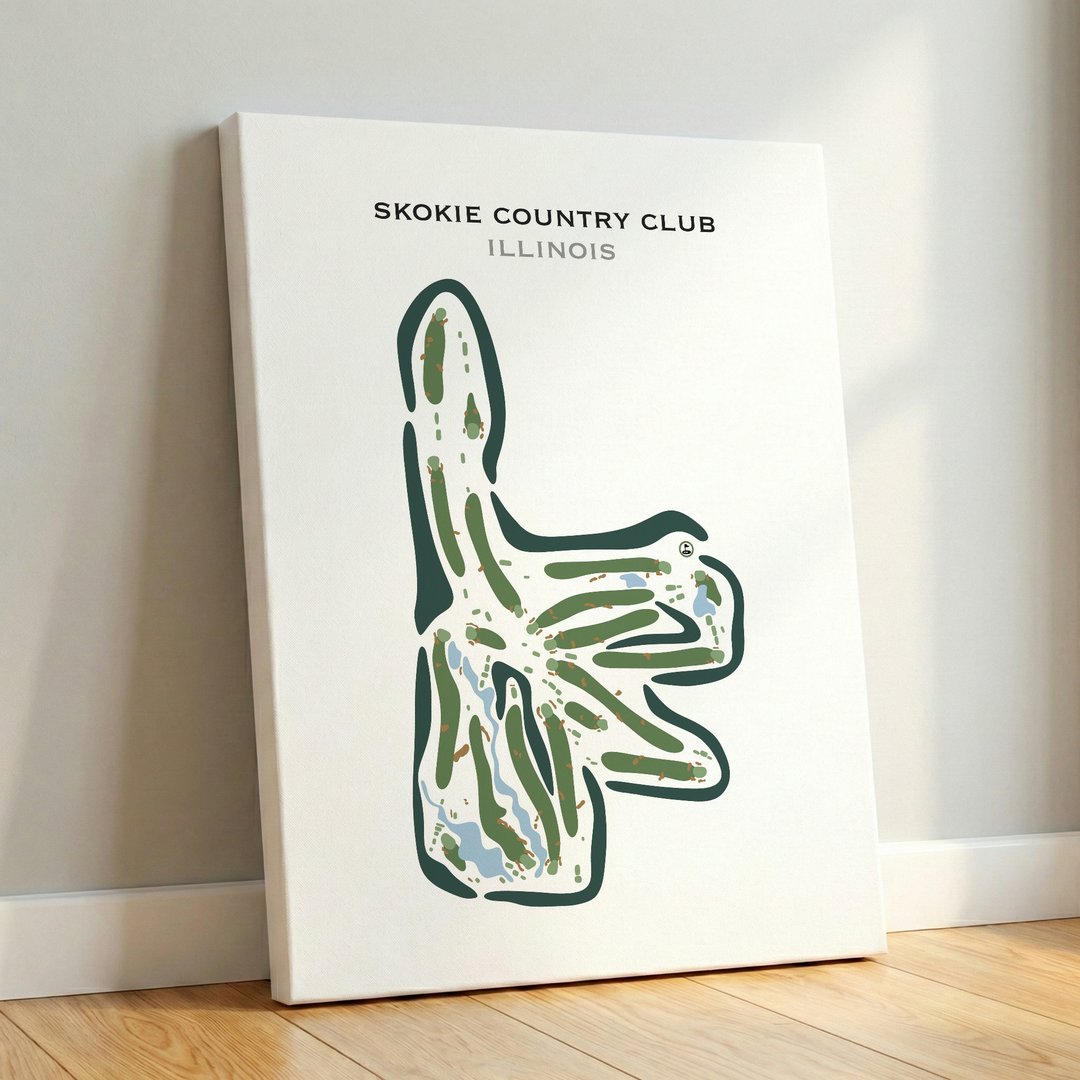 Skokie Country Club, Illinois - Printed Golf Courses