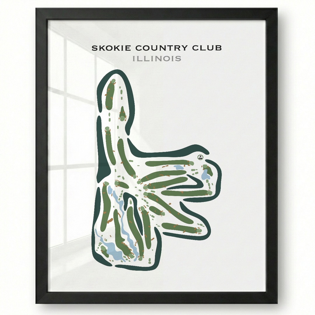 Skokie Country Club, Illinois - Printed Golf Courses
