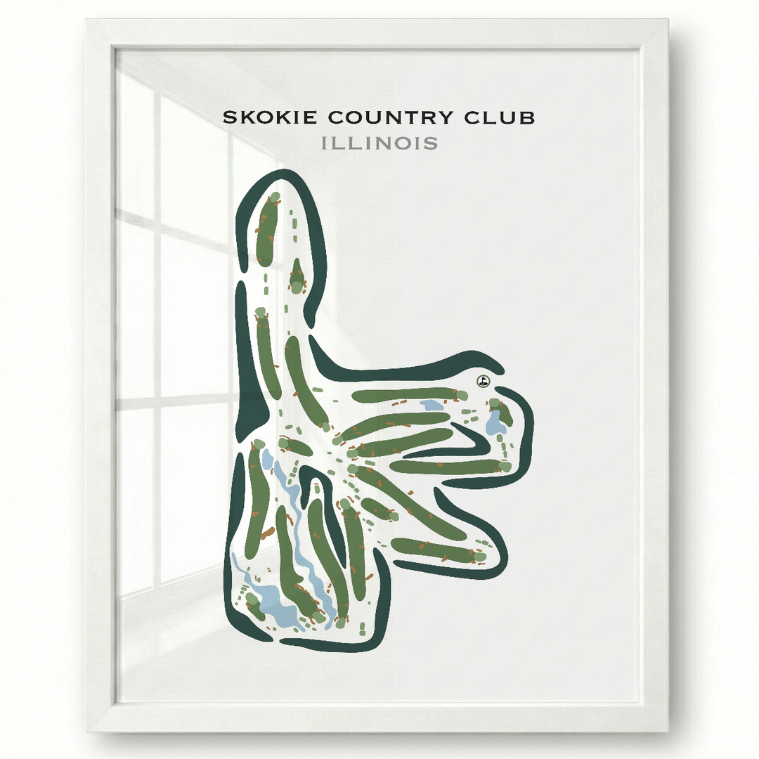 Skokie Country Club, Illinois - Printed Golf Courses