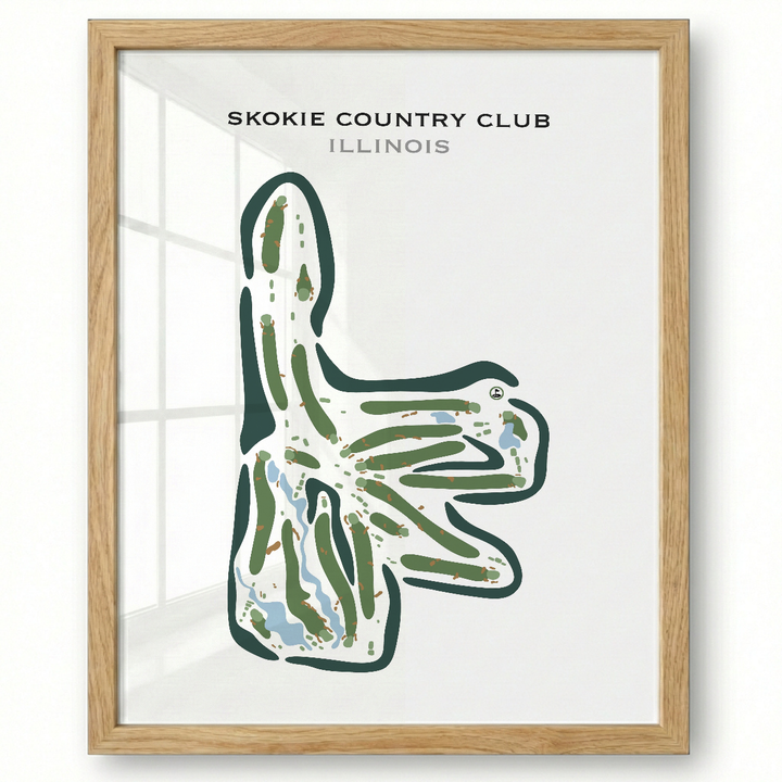 Skokie Country Club, Illinois - Printed Golf Courses