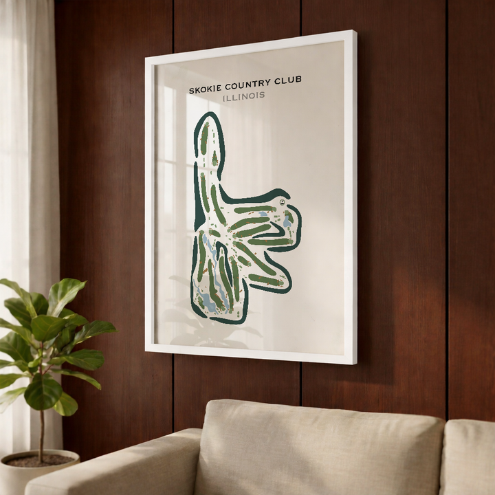 Skokie Country Club, Illinois - Printed Golf Courses