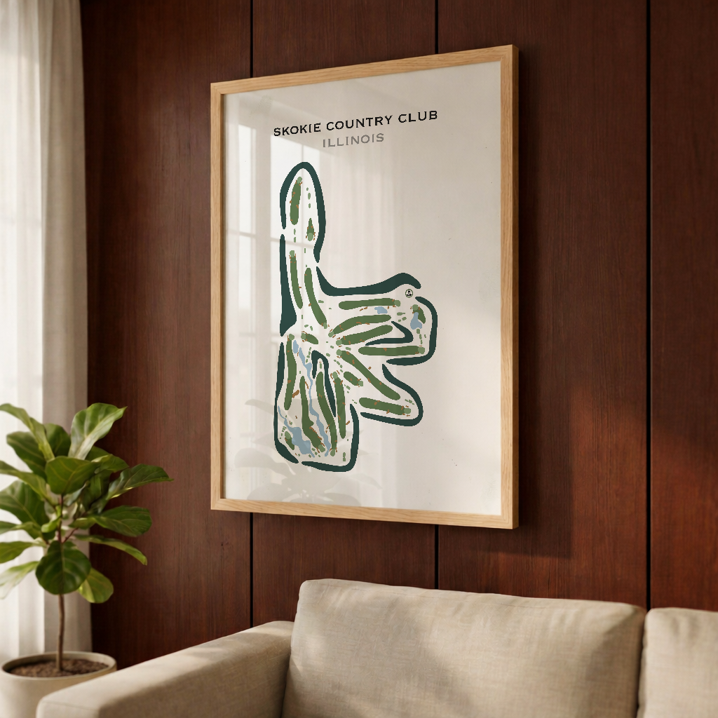 Skokie Country Club, Illinois - Printed Golf Courses