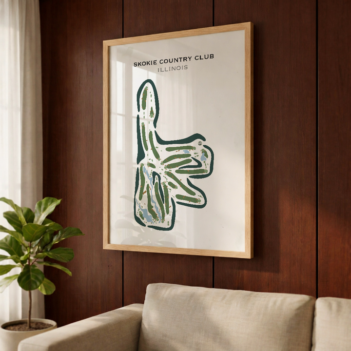 Skokie Country Club, Illinois - Printed Golf Courses
