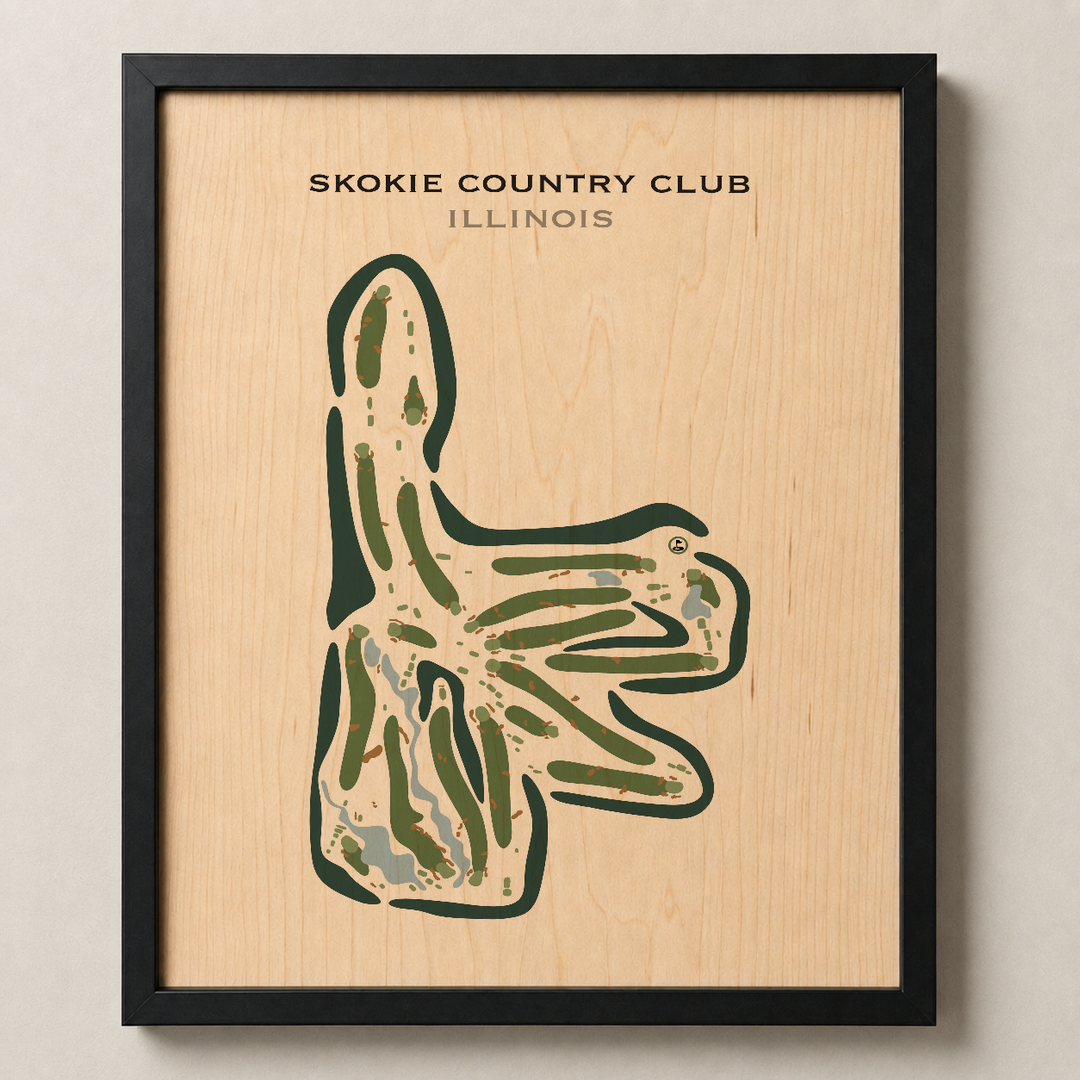 Skokie Country Club, Illinois - Printed Golf Courses