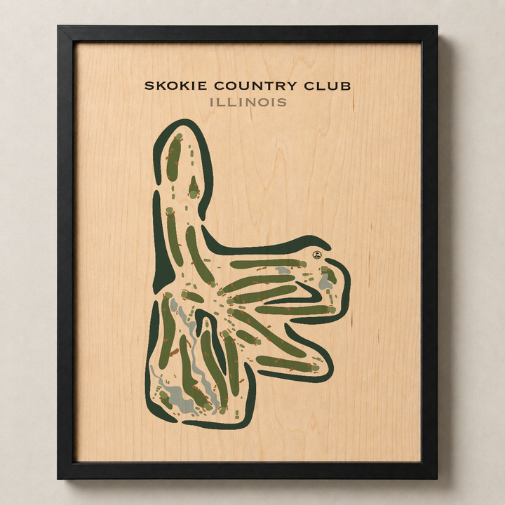 Skokie Country Club, Illinois - Printed Golf Courses