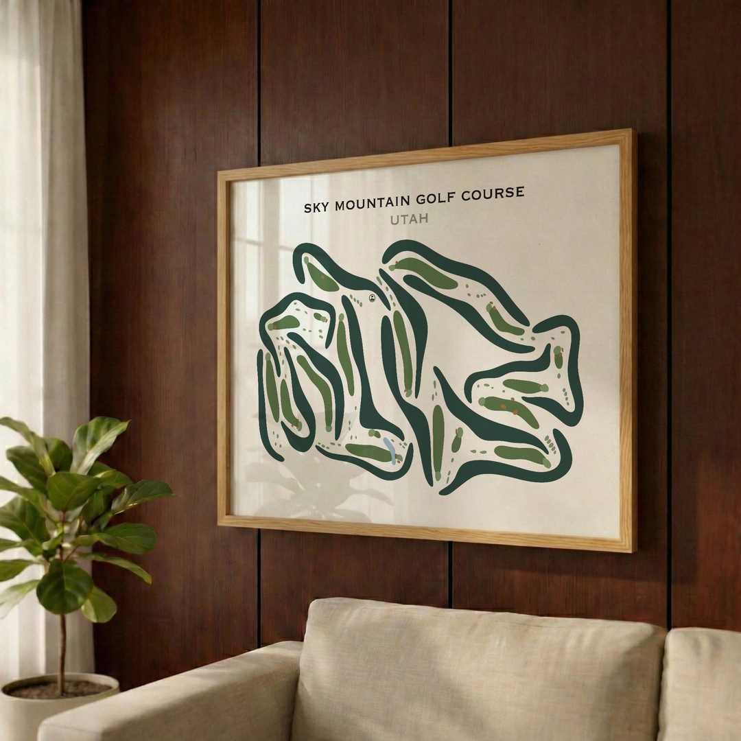 Sky Mountain Golf Course, Hurricane Utah - Printed Golf Courses