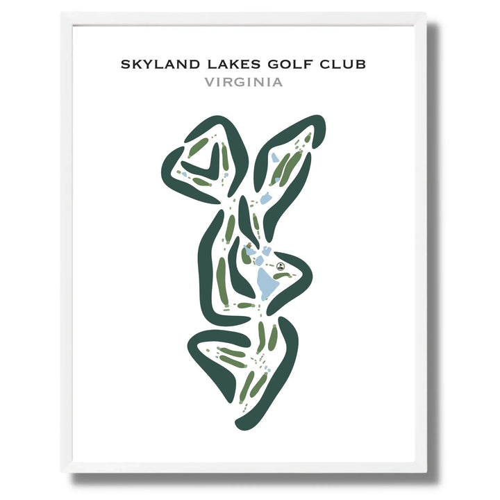 Skyland Lakes Golf Club, Virginia - Printed Golf Courses