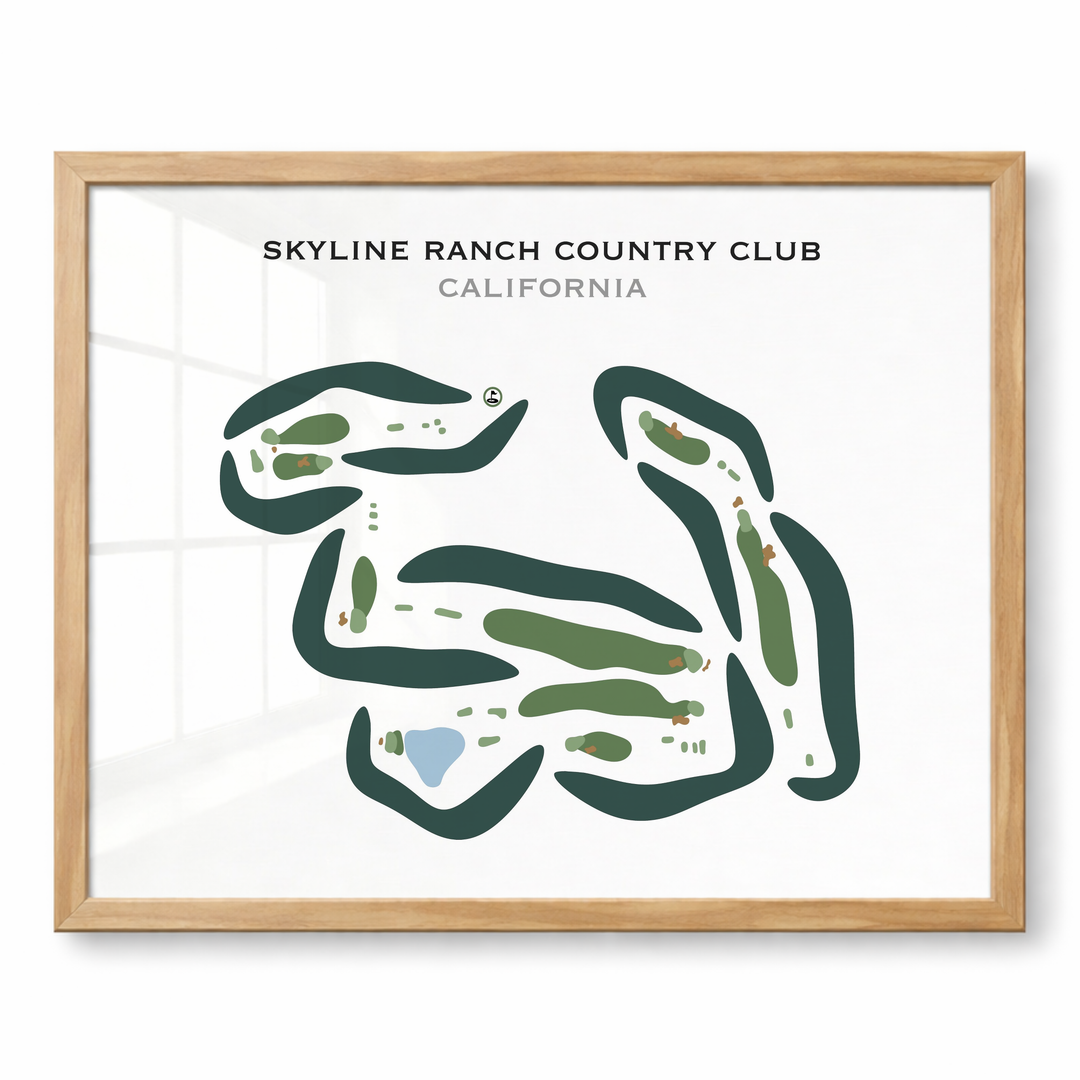 Skyline Ranch Country Club, California - Printed Golf Courses