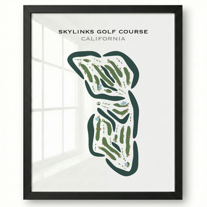 Skylinks Golf Course, California - Printed Golf Courses