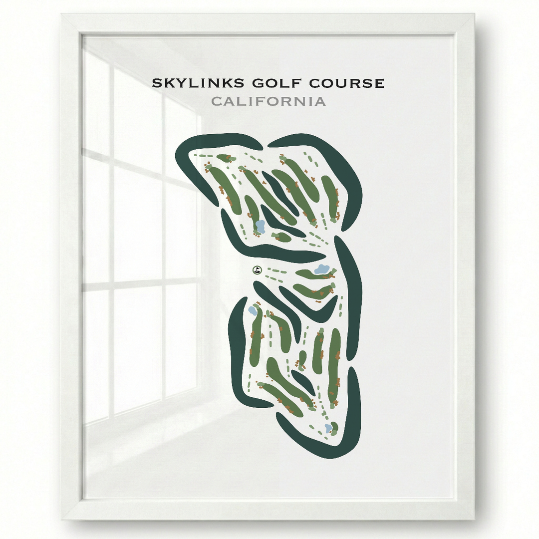 Skylinks Golf Course, California - Printed Golf Courses