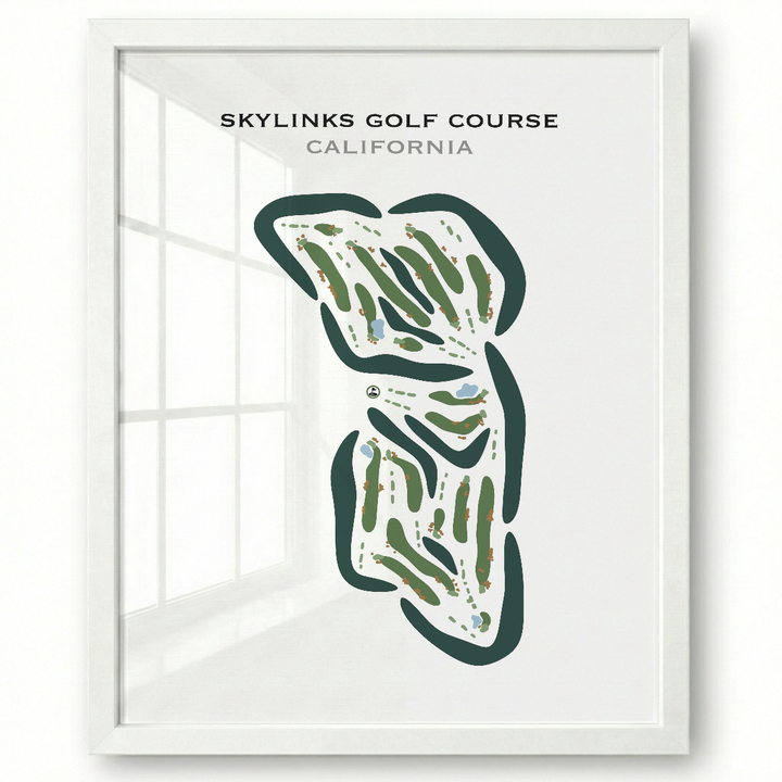 Skylinks Golf Course, California - Printed Golf Courses