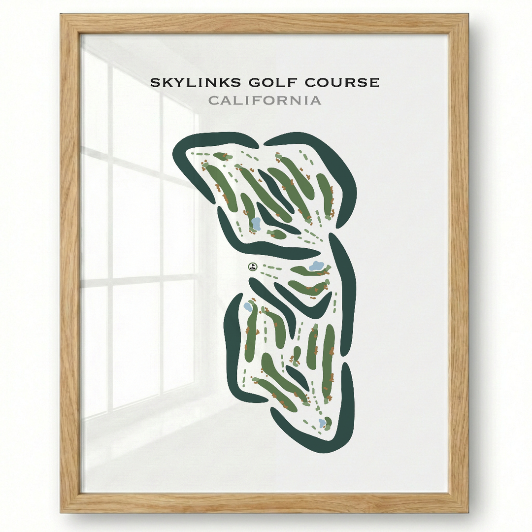 Skylinks Golf Course, California - Printed Golf Courses