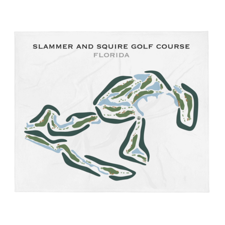 Slammer & Squire Golf Course, Florida - Printed Golf Courses