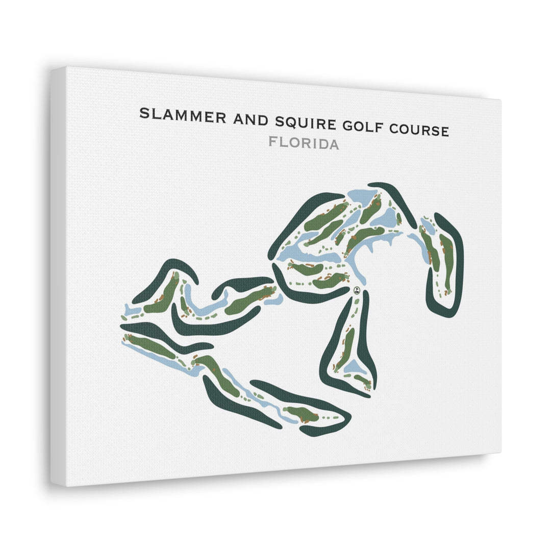 Slammer & Squire Golf Course, Florida - Printed Golf Courses