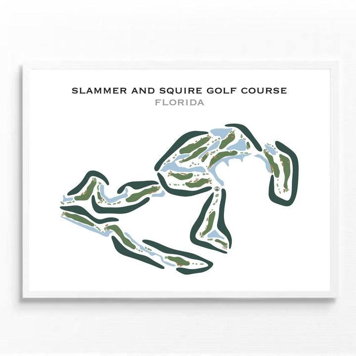 Slammer & Squire Golf Course, Florida - Printed Golf Courses