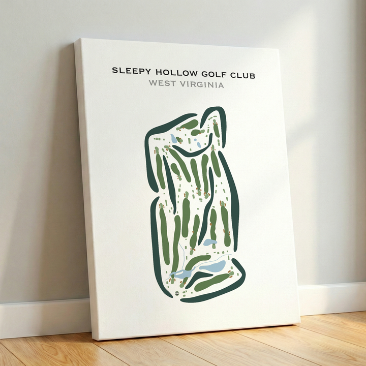 Sleepy Hollow Golf Club, West Virginia - Printed Golf Courses