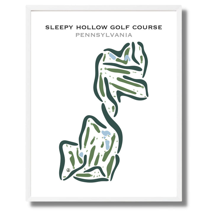 Sleepy Hollow Golf Course, Pennsylvania - Printed Golf Courses
