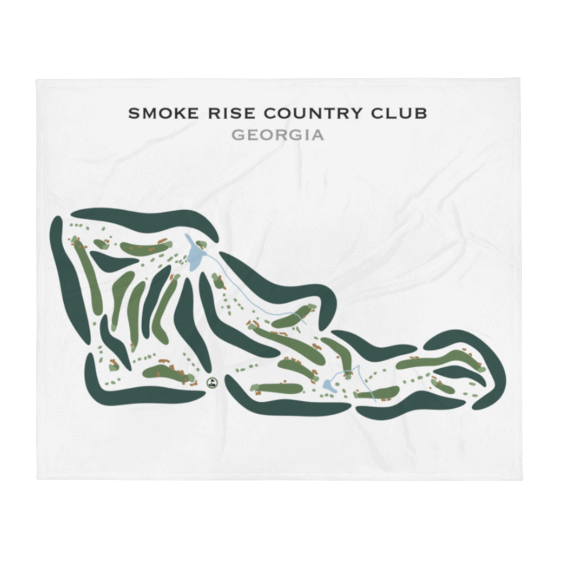Smoke Rise Country Club, Georgia - Printed Golf Courses
